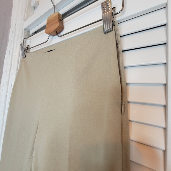 ELIE TAHARI Juliette Long Skinny Stretch Twill Pant Khaki Women's Sz 0 Old Money - Picture 4 of 16
